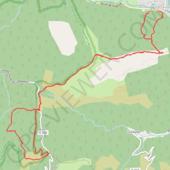 Cascades d'Orgon par le Col d'Elze GPS track, route, trail