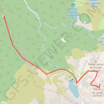 Dents du Loup GPS track, route, trail