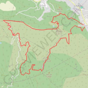Saint Savournin GPS track, route, trail