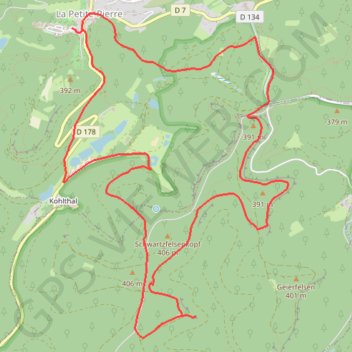 La Petite-Pierre GPS track, route, trail