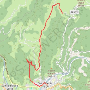 Liaison route GPS track, route, trail