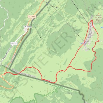 Circuit autour de la Dole GPS track, route, trail