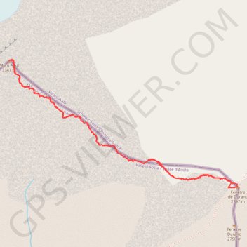 Fenêtre de Durand - Mont Avril GPS track, route, trail