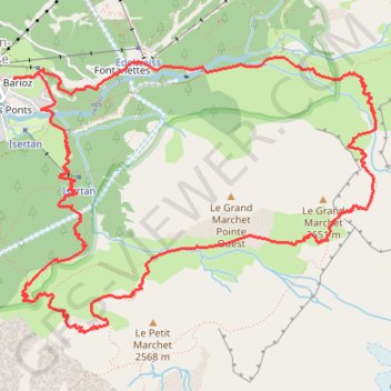 Le tour du Grand Marchet GPS track, route, trail