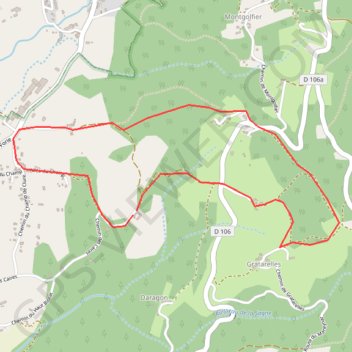 Tour des Caires par la Roche GPS track, route, trail