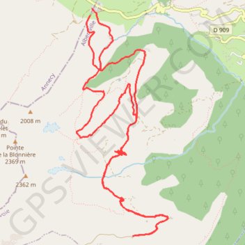 Chalet du Curé GPS track, route, trail