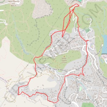 Les collines du revest fontanieu GPS track, route, trail