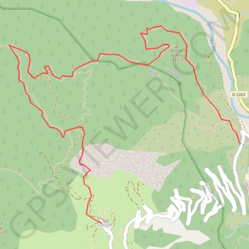 Guillaumes - Sauze par la Loubière GPS track, route, trail