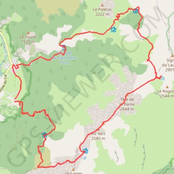 Rando bivouac - Lac Gary GPS track, route, trail