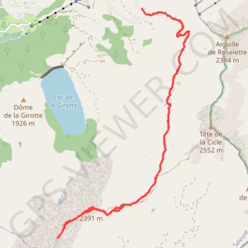 Randonnée du 07/08/2018 à 10:25 GPS track, route, trail