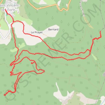 Batterie du Chatelard GPS track, route, trail
