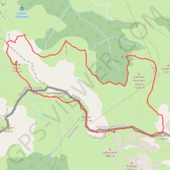 Tour du Chardékagagna GPS track, route, trail