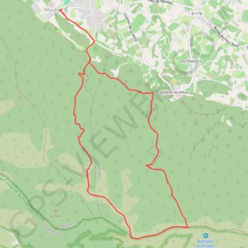 Maubec - Combres GPS track, route, trail