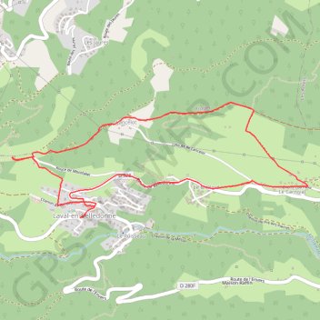 Laval-Tour de Montfalet GPS track, route, trail