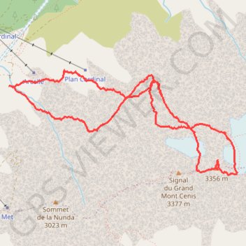 Signal du Petit Mont Cenis GPS track, route, trail