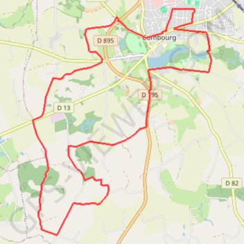 Jog O4/12/2021 - 18.5 GPS track, route, trail