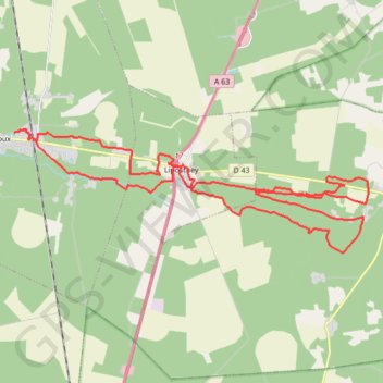 2024-02-15 VTT Pissos 48 km 🌥️ GPS track, route, trail