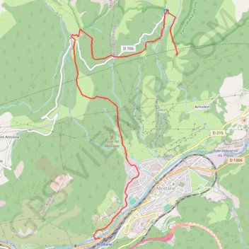Le Balcon de la Vanoise - Modane - L'aiguille Doran GPS track, route, trail