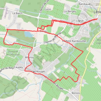 Leognan GPS track, route, trail