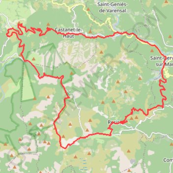Vallée de la Mare et Espinouse GPS track, route, trail