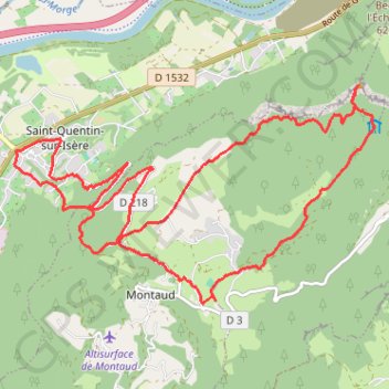Dent de Moirans GPS track, route, trail