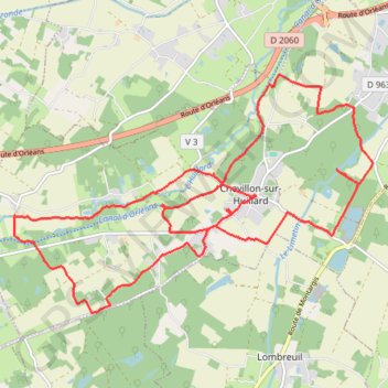 Chevillon sur Huillard (Loiret) GPS track, route, trail
