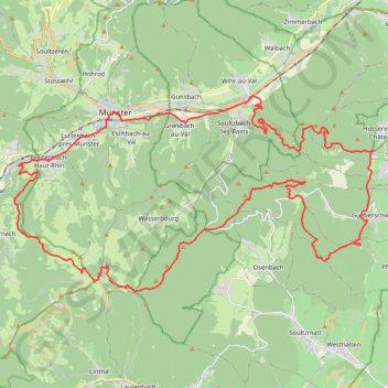 Petit Ballon - Munster GPS track, route, trail