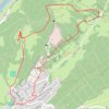 Falaise et château de Montfaucon GPS track, route, trail