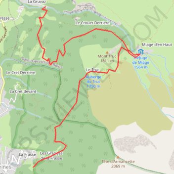 La Gruvaz GPS track, route, trail