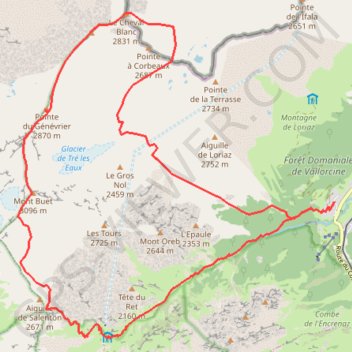 Mont_Buet GPS track, route, trail