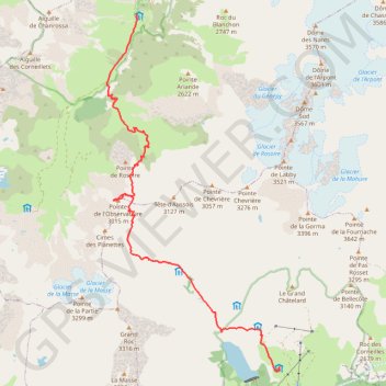 Le tour des glaciers de la Vanoise GPS track, route, trail