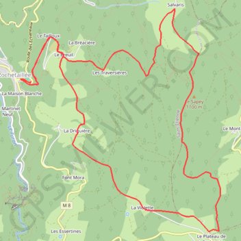 Marche Rochetaillée GPS track, route, trail