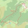 La Cascade de Chorsin - Sauvain GPS track, route, trail