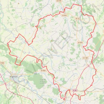 Tour du Pays d'Auge Ornais (Orne) GPS track, route, trail