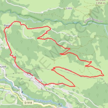 La montagne Verte GPS track, route, trail