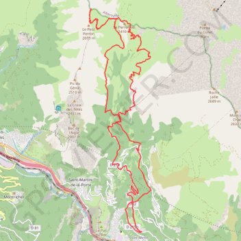 Le Grand Perron des Encombres GPS track, route, trail