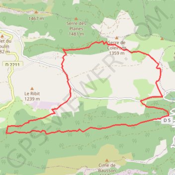 Les Lattes-La Mistralle GPS track, route, trail