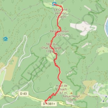 Col Oderen Grand Ventron GPS track, route, trail