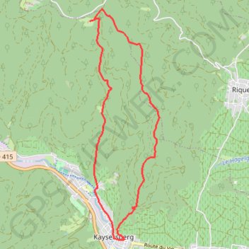 Saint-Alexis - Kaysersberg GPS track, route, trail