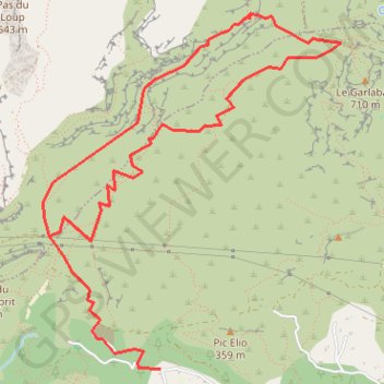 Col de Garlaban GPS track, route, trail
