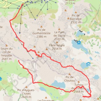 Pic de Bastan GPS track, route, trail