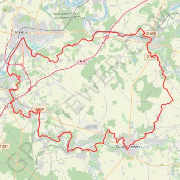 GRP de la Marne et des Deux Morins - Boucle n° 1 - Entre Marne et Grand-Morin GPS track, route, trail