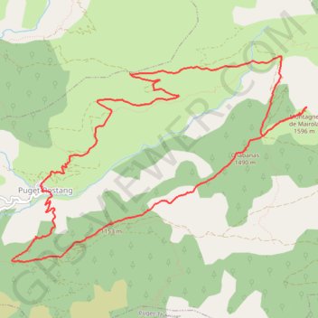 Montagne de Mairola GPS track, route, trail
