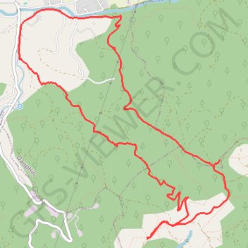 De Dauphin vers la Forêt de Pélissier GPS track, route, trail
