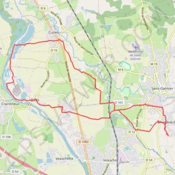 Bords de Loire - Chamboeuf GPS track, route, trail