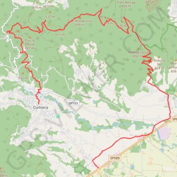 Sentiero Davide Bertrand GPS track, route, trail