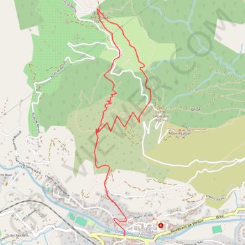 Descente d'Uri GPS track, route, trail