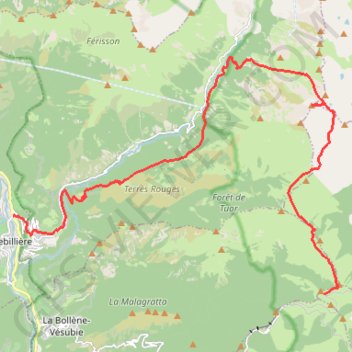L'Authion - Roquebillière GPS track, route, trail