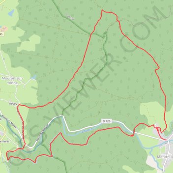 Balade à coté de Montreuillon GPS track, route, trail