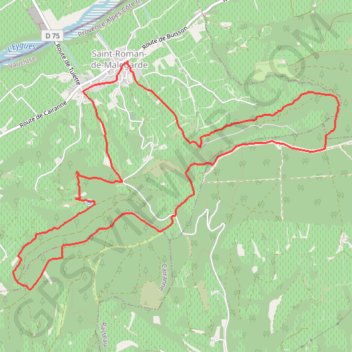 Saint-Roman-de-Mallegarde GPS track, route, trail